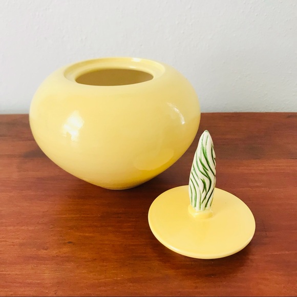 Signed studio pottery ceramic lidded ginger jar - Picture 3 of 6